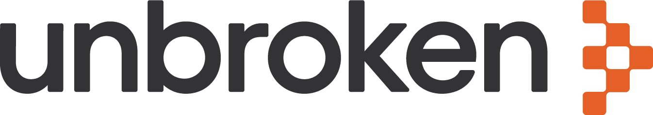 Unbroken black_salmon logo - on white background