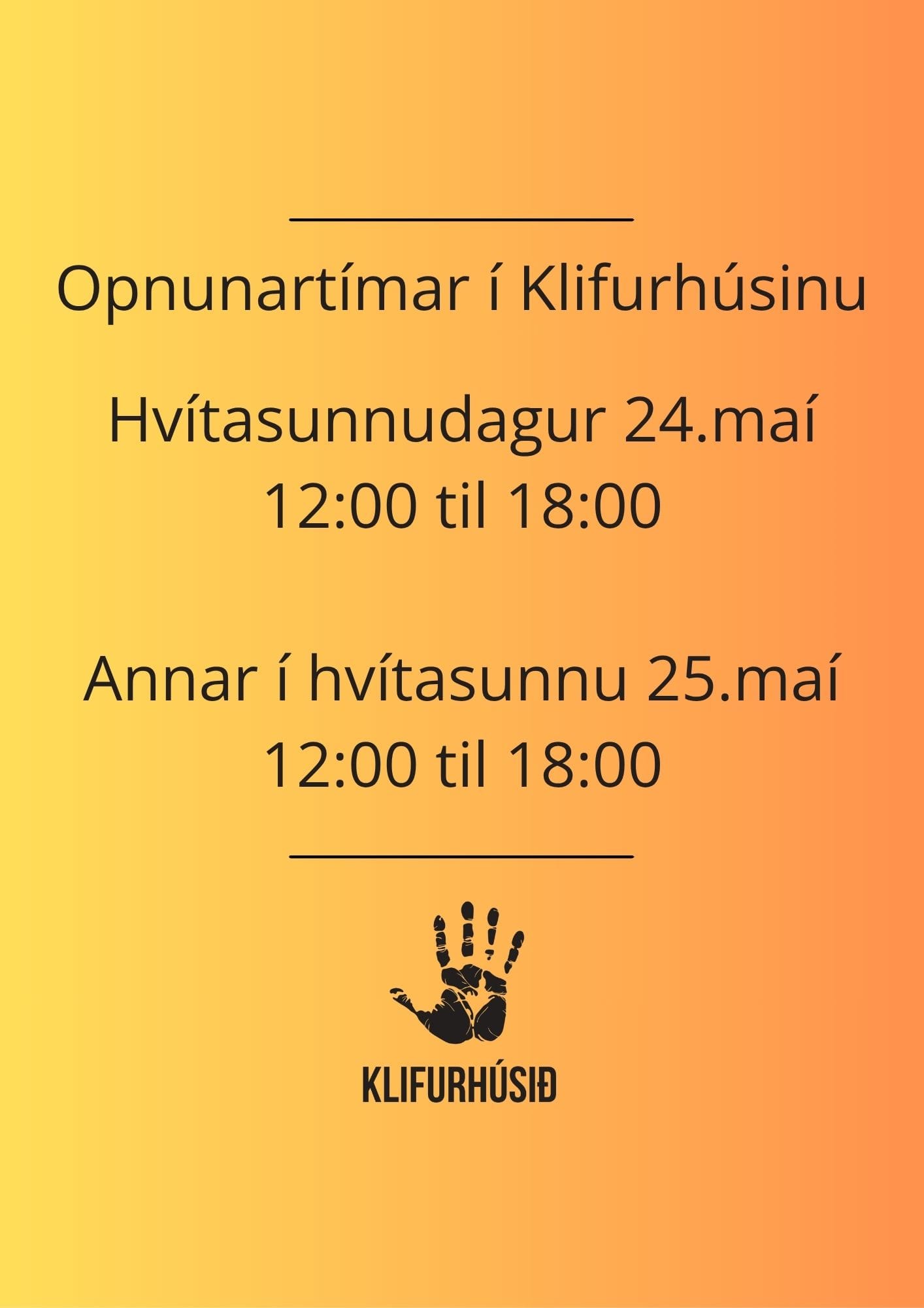 Opnunartími (1)